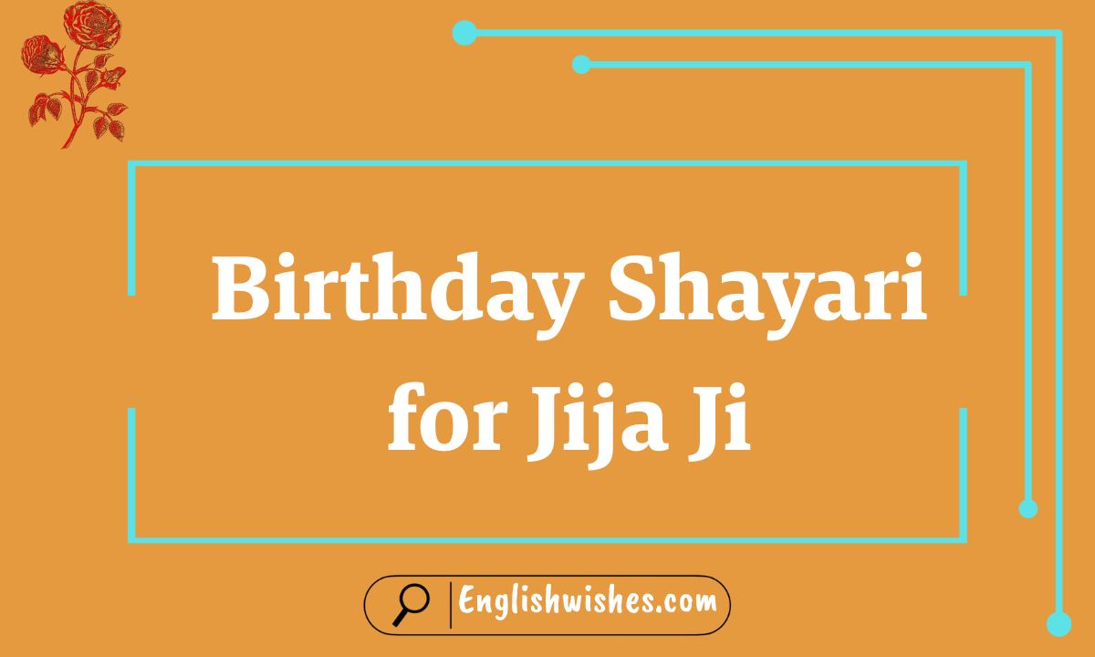 Birthday Shayari for Jija Ji
