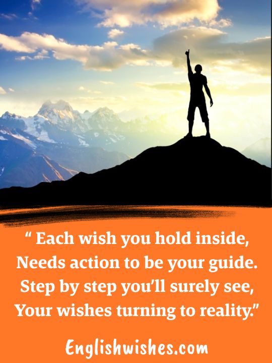 English Motivational Shayari on English wishes