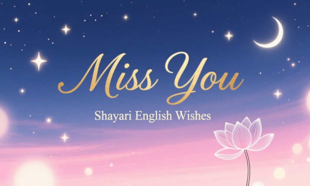 Miss You Shayari English Wishes
