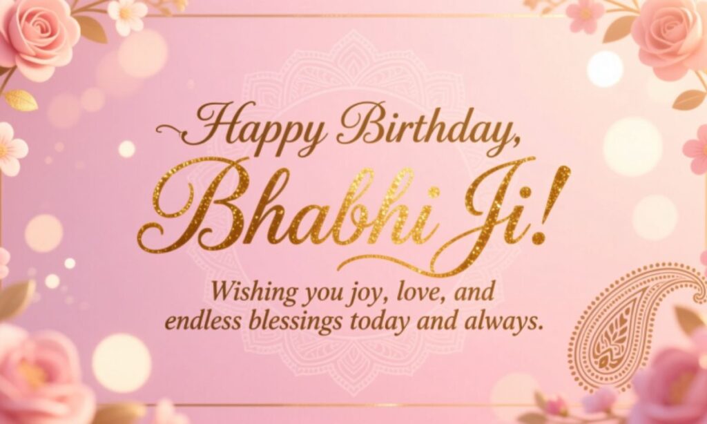 Birthday Shayari for Bhabhi Ji English wishes