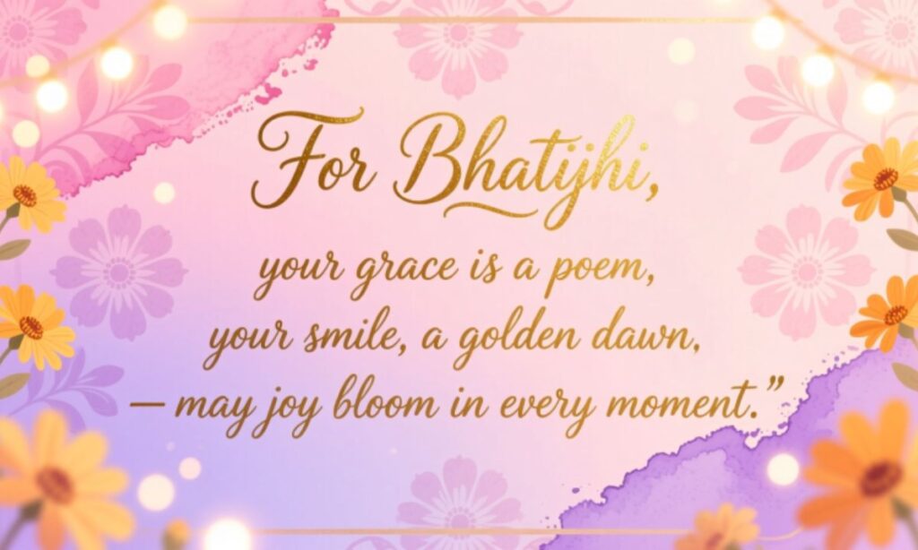 Shayari For Bhatiji English Wishes