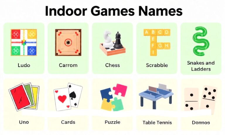 Indoor Games Names